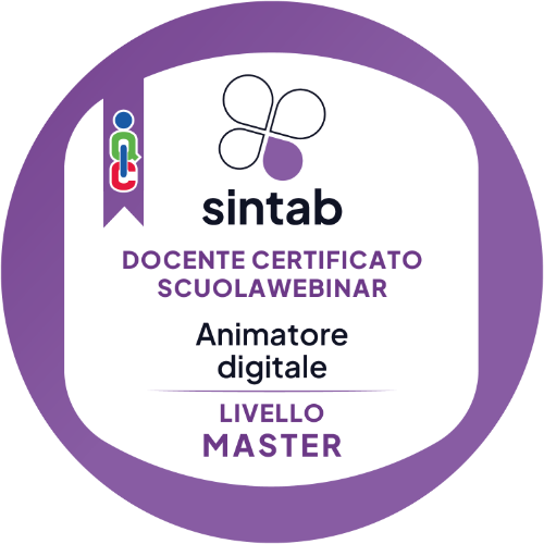 Animatore digitale - Docente certificato Scuolawebinar - Livello MASTER